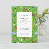 Invitation Dr. Seuss Motif | ANNIVERSAIRE DE ENFANT (Debout devant)
