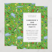 Invitation Dr. Seuss Motif | ANNIVERSAIRE DE ENFANT (Devant / Derrière)