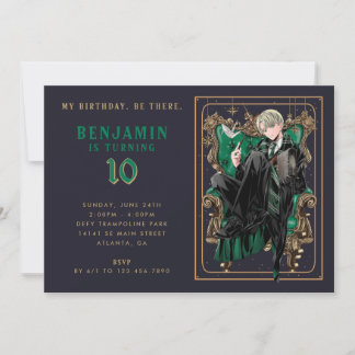 Invitation Draco Malfoy Slytherin Anniversaire