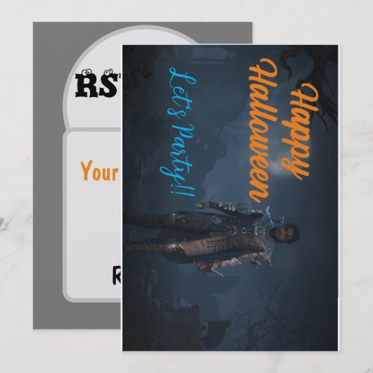 Invitation Dracula Prince des Ténèbres  (Devant / Derrière)