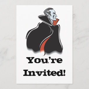 Invitation dracula vampire effrayant