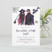 Invitation Dracula Witch Adultes Halloween Costume Party (Debout devant)