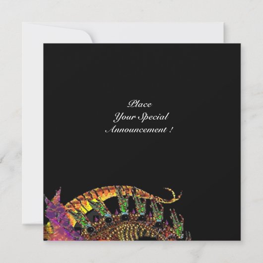 Invitation DRAGO violet pourpre noir (Dos)