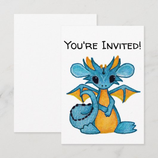 Invitation Dragon (Devant / Derrière)