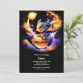 Invitation Dragon 1er anniversaire (Debout devant)