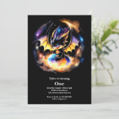 Invitation Dragon 1er anniversaire (Debout devant)