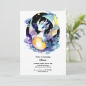 Invitation Dragon 1er anniversaire (Debout devant)