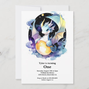 Invitation Dragon 1er anniversaire