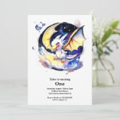 Invitation Dragon 1er anniversaire (Debout devant)