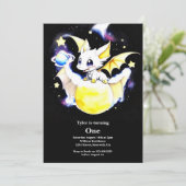 Invitation Dragon 1er anniversaire (Debout devant)