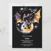 Invitation Dragon 1er anniversaire (Devant)