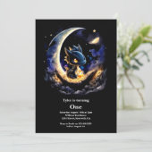 Invitation Dragon 1er anniversaire (Debout devant)