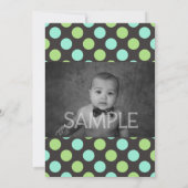 Invitation Dragon 1er Anniversaire avec photo en o (Dos)