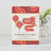Invitation Dragon 2024 Fête du Nouvel An Lunaire/Chinois (Debout devant)