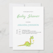 Invitation Dragon à la fleur (Devant)