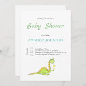 Invitation Dragon à la fleur (Devant / Derrière)