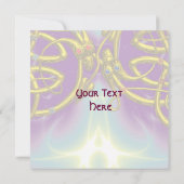 Invitation DRAGON AMOUR Or Knots Celtiques Fantastique (Dos)