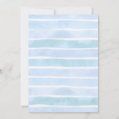 Invitation Dragon Baby shower Cute Boy Blue WatercoIor (Dos)