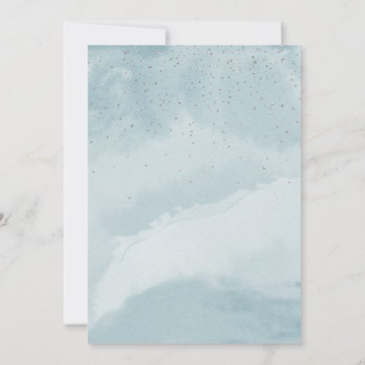 Invitation Dragon Blue Fire Serpent fête d'anniversaire enfan (Dos)