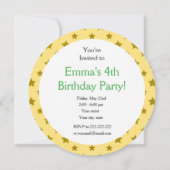 Invitation Dragon cartoon birthday print invites (Dos)
