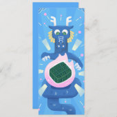 Invitation Dragon cook banh chung - Funky Cute Style (Devant / Derrière)