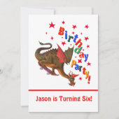 Invitation Dragon d'anniversaire (Devant)