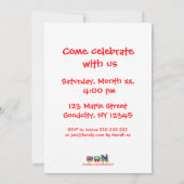 Invitation Dragon d'anniversaire (Dos)