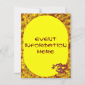 Invitation Dragon de cire rouge (Dos)