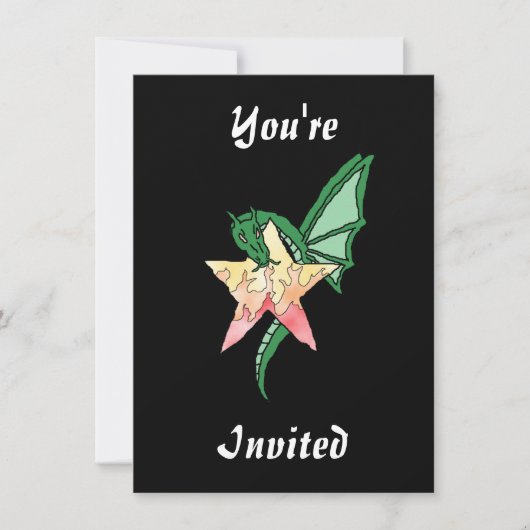 Invitation Dragon de feu (Devant)