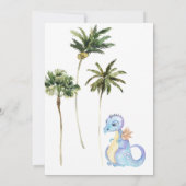 Invitation *~* Dragon Dinosaur 2 DEUX AR21 Photo Anniversaire (Dos)