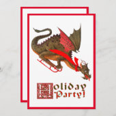 Invitation Dragon dormant (Devant / Derrière)