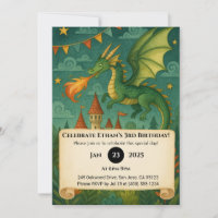 Dragon et Château respirant le feu Nuit Anniversai
