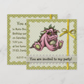 Invitation Dragon féminin (Devant / Derrière)