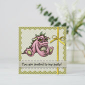 Invitation Dragon féminin (Debout devant)