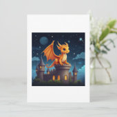 Invitation dragon illustration (Debout devant)