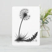 Invitation Dragon‑Leaf Dandelion • Haunted Ink Botanical (Debout devant)