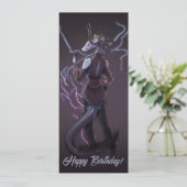 Invitation Dragon Lightning joyeux anniversaire (Debout devant)