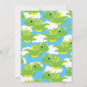 Invitation Dragon Magique 1er anniversaire de mignonnes invit (Dos)