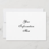 Invitation Dragon mécanique (Dos)