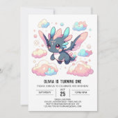 Invitation Dragon mythique 1er anniversaire (Devant)