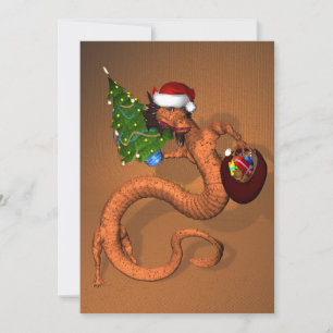 Invitation Dragon orange