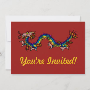 Invitation Dragon oriental