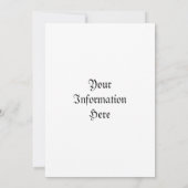 Invitation Dragon Rampant Gules (Dos)