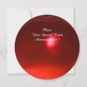 INVITATION DRAGON ROUGE RUBIS GEMME PIERRE SERPENT BLANC (Dos)