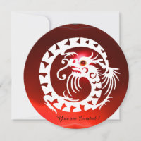 DRAGON RUBIS ROUGE PIERRE GEMME SERPENT BLANC