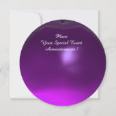 INVITATION DRAGON SERPENT NOIR PIERRE GEMME FUCHSIA VIOLET (Dos)