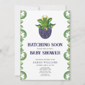Invitation Dragon Sexe Hatching Bientôt Baby shower (Devant)
