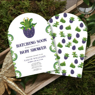 Invitation Dragon Sexe Hatching Bientôt Baby shower
