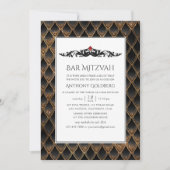 Invitation Dragon thème Bar Mitzvah (Devant)