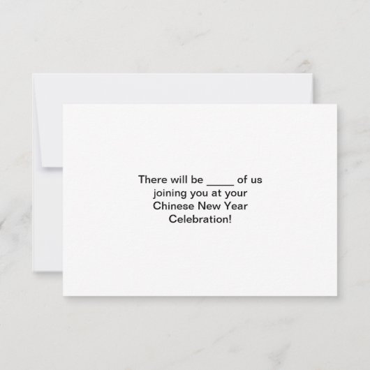 Invitation Dragon torride (Dos)